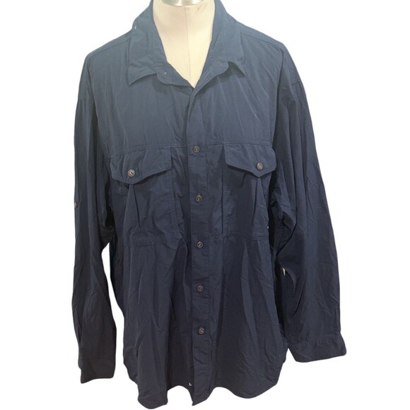Eastern Mountain Sports Shirt Men’s‎ Dark Blue Vented Fishing Shirt Size XL EUC - Picture 5 of 5